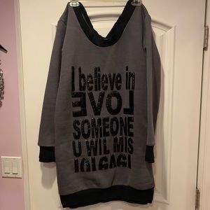 NEW Kira Plastinina Gray Sweater Dress